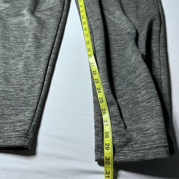 Adidas Sweatpants Mens Medium Climawarm Gray Athletic Logo Streetwear Fleece - Picture 10 of 14